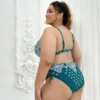 Women's Plus Size Retro Print Two Piece Bikini Swimsuit -Plus Size Dresses Shop 00eca870157ad3bb