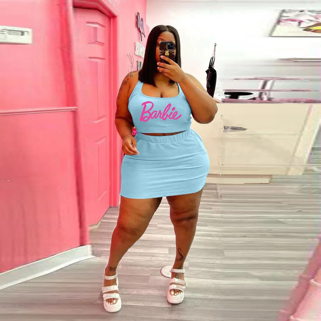 Plus Size Women Sports Casual Top And Skirt Two-piece Set 20 Plus Size Women Sports Casual Top And Skirt Two-piece Set - Image 18