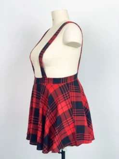 Plus Size Women Summer Sexy Suspender Check High Waist Skirt -Plus Size Dresses Shop 02b17067f6598e55