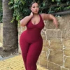 Women American Sports Sleeveless Jumpsuit -Plus Size Dresses Shop 03ba20c566e9751b