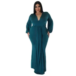 Fall Fashion Plus Size Women's Sexy Nightclub Dress Irregular V-Neck Dress -Plus Size Dresses Shop 0ccf3ecf46dcdc2d