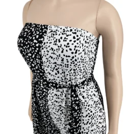 Plus Size Women Off-Shoulder Contrasting Strapless Jumpsuit -Plus Size Dresses Shop 0e7a29f959b0fe3f