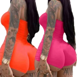 Tight Fitting Sexy Strapless Bodysuit -Plus Size Dresses Shop 126e3dc170678496