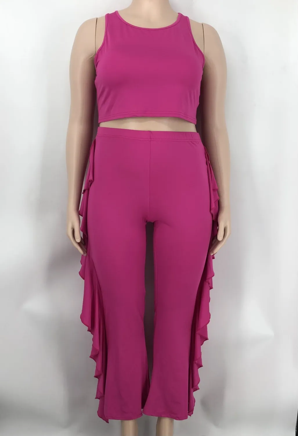 Fashion Women's Clothing Solid Color Tank Top Trousers Two-Piece Set 16 Fashion Women's Clothing Solid Color Tank Top Trousers Two-Piece Set - Image 14