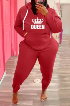 Plus Size Women's Sports Hoodies Pants Casual Two-Piece Set -Plus Size Dresses Shop 134ec5f495a60953