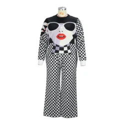 Women Trendy Loose Style Printed Top And Pant Two-piece Set -Plus Size Dresses Shop 18d88b121ea9e7e3