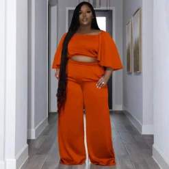 Plus Size Women Summer Short Sleeve Top And Pants Casual Two-Piece Set 35 Plus Size Women Summer Short Sleeve Top And Pants Casual Two-Piece Set -Plus Size Dresses Shop 18f03f50a34c8943