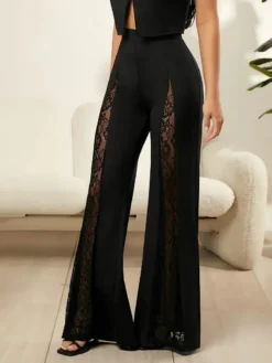 Plus Size Women's Elegant Casual Pants Solid Color Trousers -Plus Size Dresses Shop 1977fbc89d25d8a1