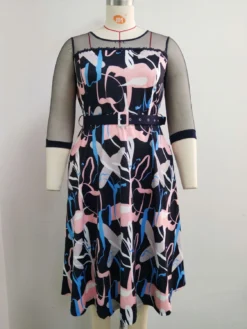 Women Africa Plus Size Round Neck 3/4 Sleeve Patchwork Print Dress 20 Women Africa Plus Size Round Neck 3/4 Sleeve Patchwork Print Dress -Plus Size Dresses Shop 1a8922db2dd1598d