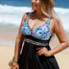 Plus Size Women's Straps Tankini Two Pieces Set -Plus Size Dresses Shop 1c413d9c03c88323