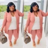 Spring Plus Size Fashion Women's Sexy Solid Color Cardigan Tight Fitting Three-Piece Pants Set 1 Spring Plus Size Fashion Women's Sexy Solid Color Cardigan Tight Fitting Three-Piece Pants Set -Plus Size Dresses Shop 1c7d271c37c0bd6a
