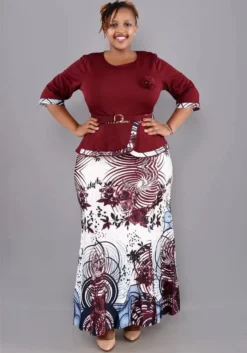 Africa Plus Size Women Top And Skirt Two-Piece Set 14 Africa Plus Size Women Top And Skirt Two-Piece Set -Plus Size Dresses Shop 1c9b76e3eee5b517