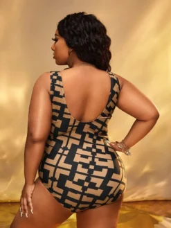 Women's Sexy Print One Piece Plus Size Swimsuit -Plus Size Dresses Shop 1f4ef0be5ec6fc3c