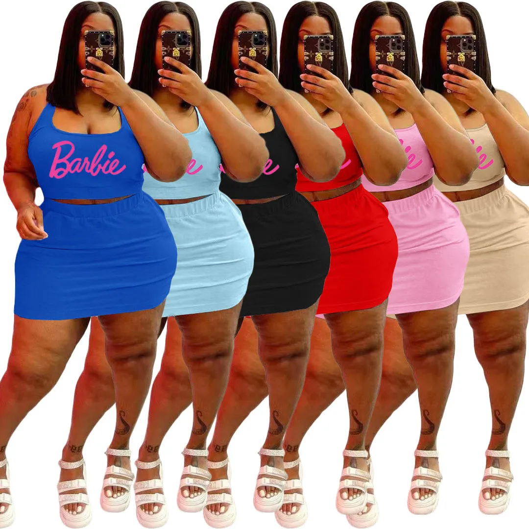 Plus Size Women Sports Casual Top And Skirt Two-piece Set 7 Plus Size Women Sports Casual Top And Skirt Two-piece Set - Image 5