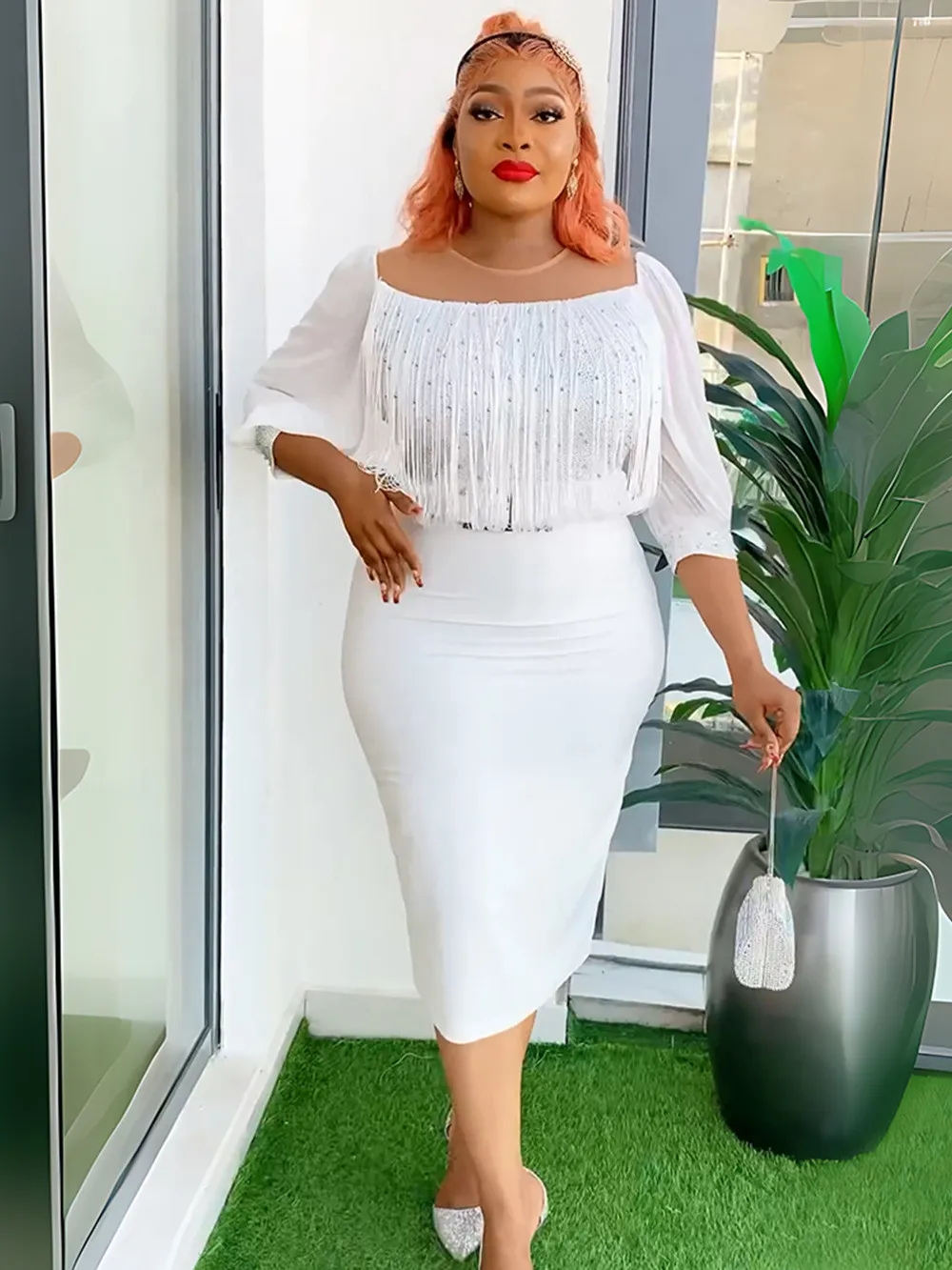 Women's Fashion Career Chic African Plus Size Dress 12 Women's Fashion Career Chic African Plus Size Dress - Image 10