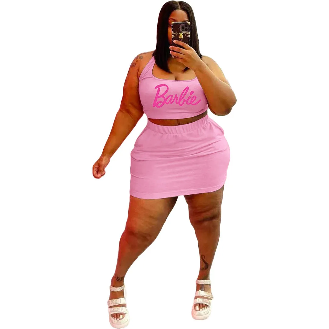Plus Size Women Sports Casual Top And Skirt Two-piece Set 8 Plus Size Women Sports Casual Top And Skirt Two-piece Set - Image 6