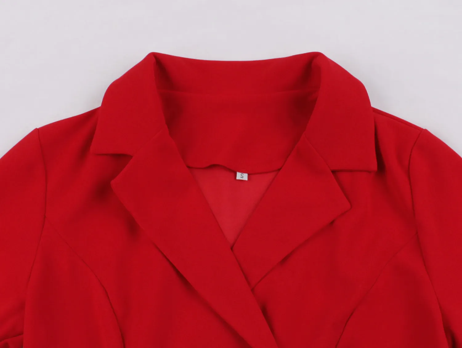 Plus Size Women Loose Turndown Collar Short Sleeve Button Dress 7 Plus Size Women Loose Turndown Collar Short Sleeve Button Dress - Image 5