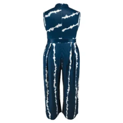 Plus Size Women Sleeveless Stand Collar Jumpsuit -Plus Size Dresses Shop 25de63732ed310d1