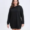 Plus Size Women's Solid Color Long Casual Hoodies -Plus Size Dresses Shop 260dadb98e10e7f5