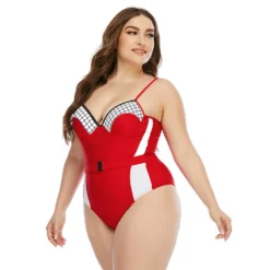 Plus Size Underwire One Piece Swimsuit -Plus Size Dresses Shop 2a16892964aa9c6d