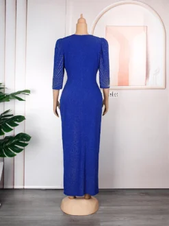 Plus Size Africa Women Irregular Beaded Beaded V-Neck Dress -Plus Size Dresses Shop 2a91e237115a670c