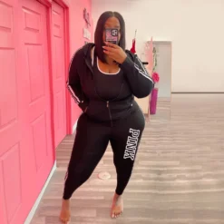 Plus Size Women Sports Casual Print Top And Pant Two-piece Set -Plus Size Dresses Shop 2aab7f391324f4dd