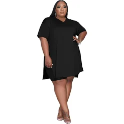 Fashion Women's V-Neck Solid Color Casual Two Piece Shorts Set Plus Size 13 Fashion Women's V-Neck Solid Color Casual Two Piece Shorts Set Plus Size -Plus Size Dresses Shop 2d19b8f766cbf9e5