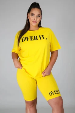 Women's Fashion Letter Ruber Print Solid Round Neck Short Sleeve Shorts Casual Women's Tracksuit 36 Women's Fashion Letter Ruber Print Solid Round Neck Short Sleeve Shorts Casual Women's Tracksuit -Plus Size Dresses Shop 2d94278edec37d44