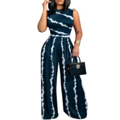 Plus Size Women Sleeveless Stand Collar Jumpsuit -Plus Size Dresses Shop 2f3305920506f63a