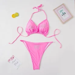 Plus Size Women Rhinestone Lace-Up Bikini -Plus Size Dresses Shop 30a86bef19bab9f1