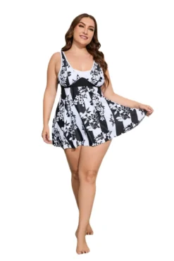 Women Dress Printed Swimwear Two Pieces