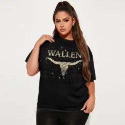 Women's Fashion Plus Size Casual Print Round Neck Short Sleeve T-Shirt -Plus Size Dresses Shop 34a9fbce1f7420dc