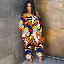 Sexy Slim Low Back Crochet Print Plus Size Jumpsuit -Plus Size Dresses Shop 359131f6c47292f5