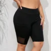 Plus Size Women Solid Swim Shorts -Plus Size Dresses Shop 37902c1348ddaf5f