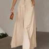 Plus Size Women Summer Casual Loose Wide Leg Pants Belt -Plus Size Dresses Shop 37d5d10a1476ca23