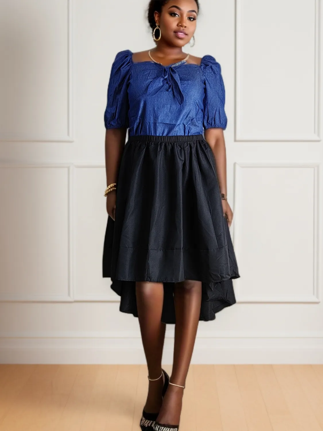 Women's Plus Size Fashionable And Versatile Chic Pleated Skirt 5 Women's Plus Size Fashionable And Versatile Chic Pleated Skirt - Image 3