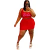 Plus Size Women Sports Casual Top And Skirt Two-piece Set -Plus Size Dresses Shop 39682a1bcb73c32a