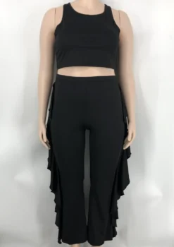 Fashion Women's Clothing Solid Color Tank Top Trousers Two-Piece Set 21 Fashion Women's Clothing Solid Color Tank Top Trousers Two-Piece Set -Plus Size Dresses Shop 39d6142481e5dc95