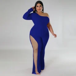 Plus Size Women's Sexy Beaded Jumpsuit -Plus Size Dresses Shop 3c61bf071359f26b
