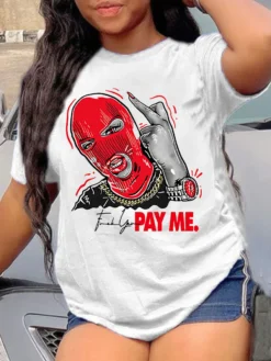 Plus Size Women's Loose Trend T-shirt -Plus Size Dresses Shop 3cf1f9521eb21cf3