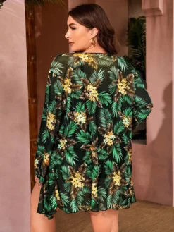 Plus Size Women Printed Mesh Beach Swimwear Three-Piece 15 Plus Size Women Printed Mesh Beach Swimwear Three-Piece -Plus Size Dresses Shop 3ddff0cf670f1f4d