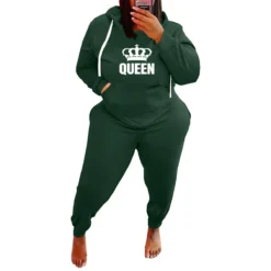 Plus Size Women's Sports Hoodies Pants Casual Two-Piece Set -Plus Size Dresses Shop 3f583473b55282cb