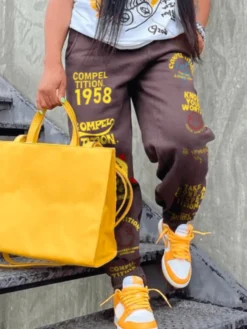 Plus Size Women Elasticized Loose Pants -Plus Size Dresses Shop 3fe0623cdd26f815