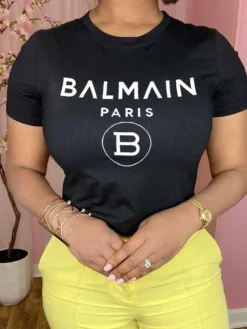 Plus Size Women Letter Print T-Shirt -Plus Size Dresses Shop 40986ce78e38655e