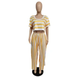 Plus Size Women Round Neck Top And Pant Casual Two-piece Set -Plus Size Dresses Shop 41559f4d177d66fc