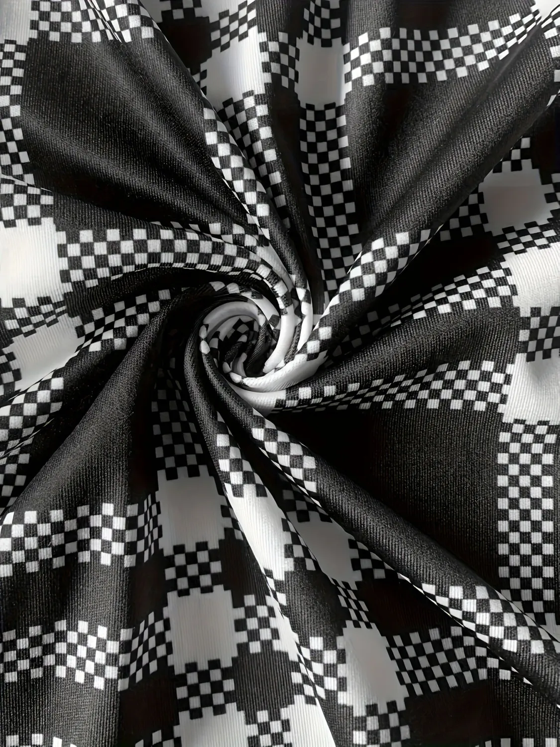 Plus Size Women Plaid Button Top And Pant Two-piece Set 5 Plus Size Women Plaid Button Top And Pant Two-piece Set - Image 3