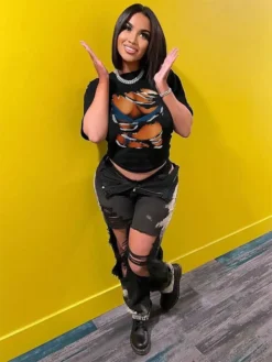 3d Graphics Plus Size Women's Tops Loose Fit Tops Round Neck T-Shirt -Plus Size Dresses Shop 428b86fa3536c79d