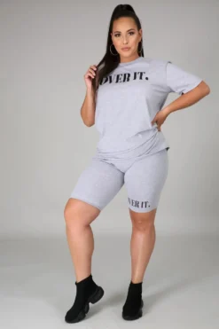 Women's Fashion Letter Ruber Print Solid Round Neck Short Sleeve Shorts Casual Women's Tracksuit 37 Women's Fashion Letter Ruber Print Solid Round Neck Short Sleeve Shorts Casual Women's Tracksuit -Plus Size Dresses Shop 443e6437e0e0d14b