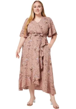 Plus Size Women Summer V Neck Short Sleeve Ruffle Print Pocket Dress 13 Plus Size Women Summer V Neck Short Sleeve Ruffle Print Pocket Dress -Plus Size Dresses Shop 458b923a4a9d1ec4