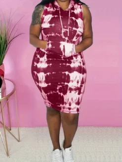 Plus Size Women Casual Style Hooded Dress 11 Plus Size Women Casual Style Hooded Dress -Plus Size Dresses Shop 45bd9ece34f6cbd2